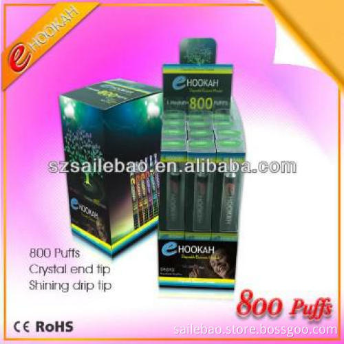 top quality disposable e-cigarette 800 puffs ehookah made in China